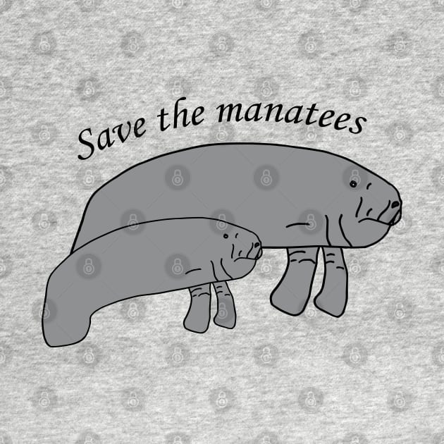 Save the manatees by Anke Wonder 